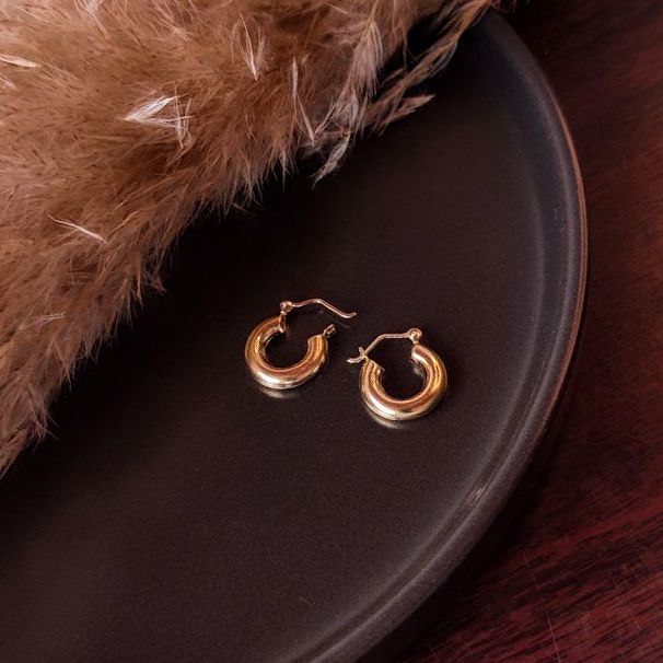 18k Gold Plated Hoops