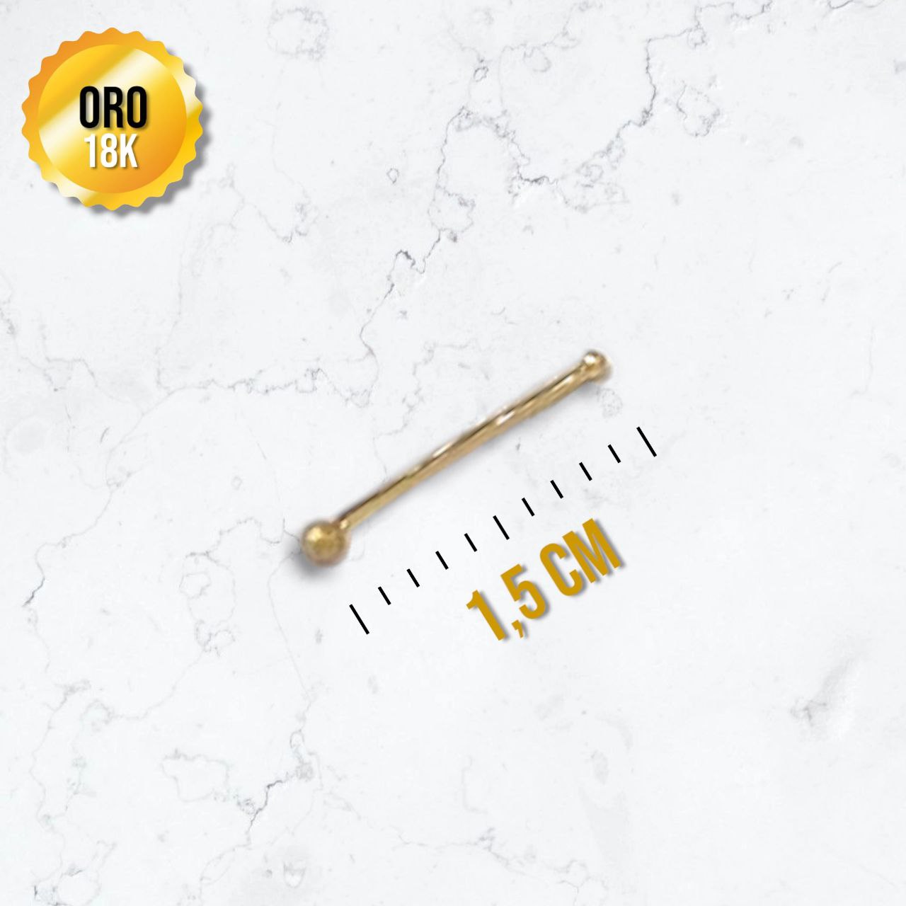 Piercing ORO18K Nariz Chispa Unisex