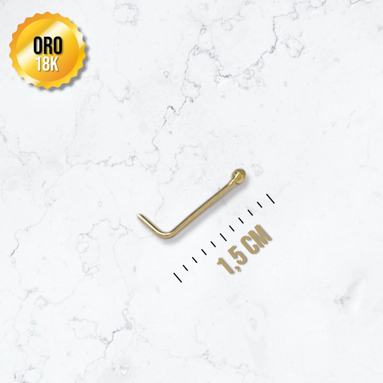 Piercing ORO18K Chispa Forma L Unisex
