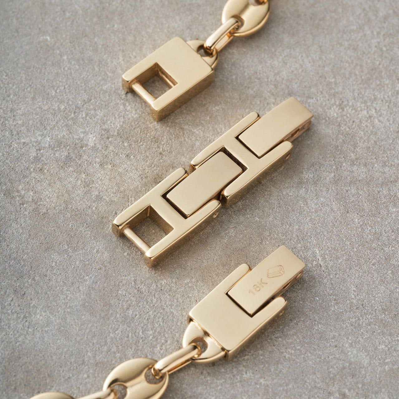GC Fabric Manilla Bracelet 18K licking gold