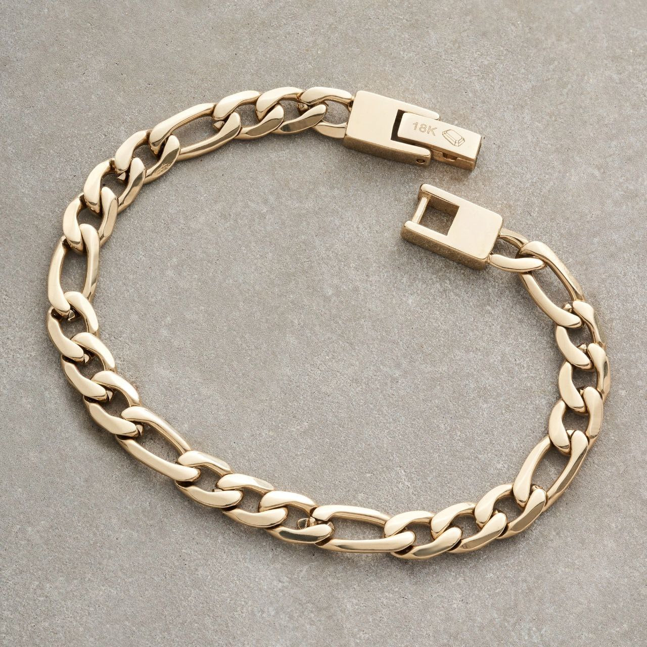 Figaro Manilla Bracelet 18K lapping gold