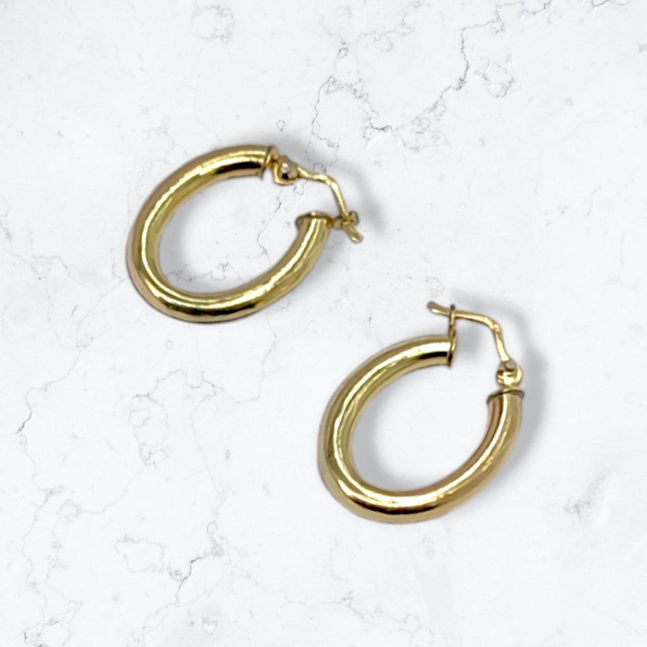 Aretes Mujer Oro18k Laminado Candongas Moda