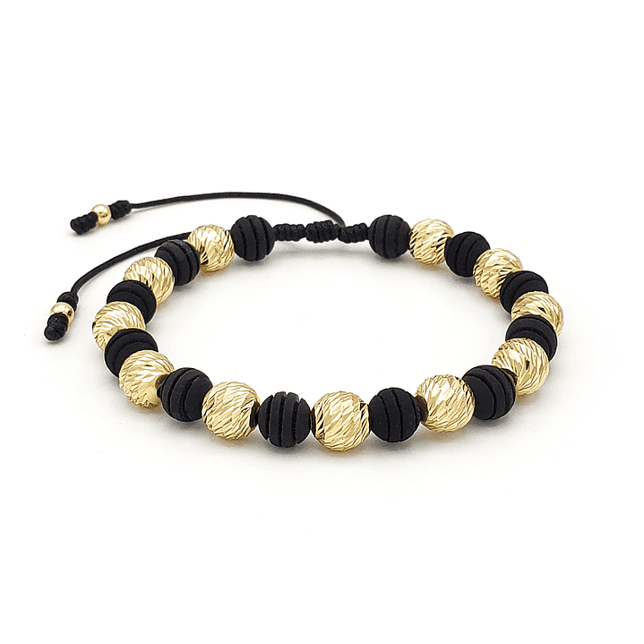 pulsera oro 18k para hombre elegante