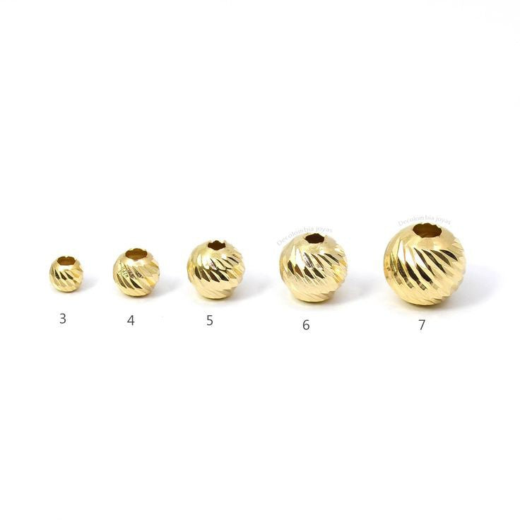 Pulsera Personalizada ORO 18K Balines Diamantados