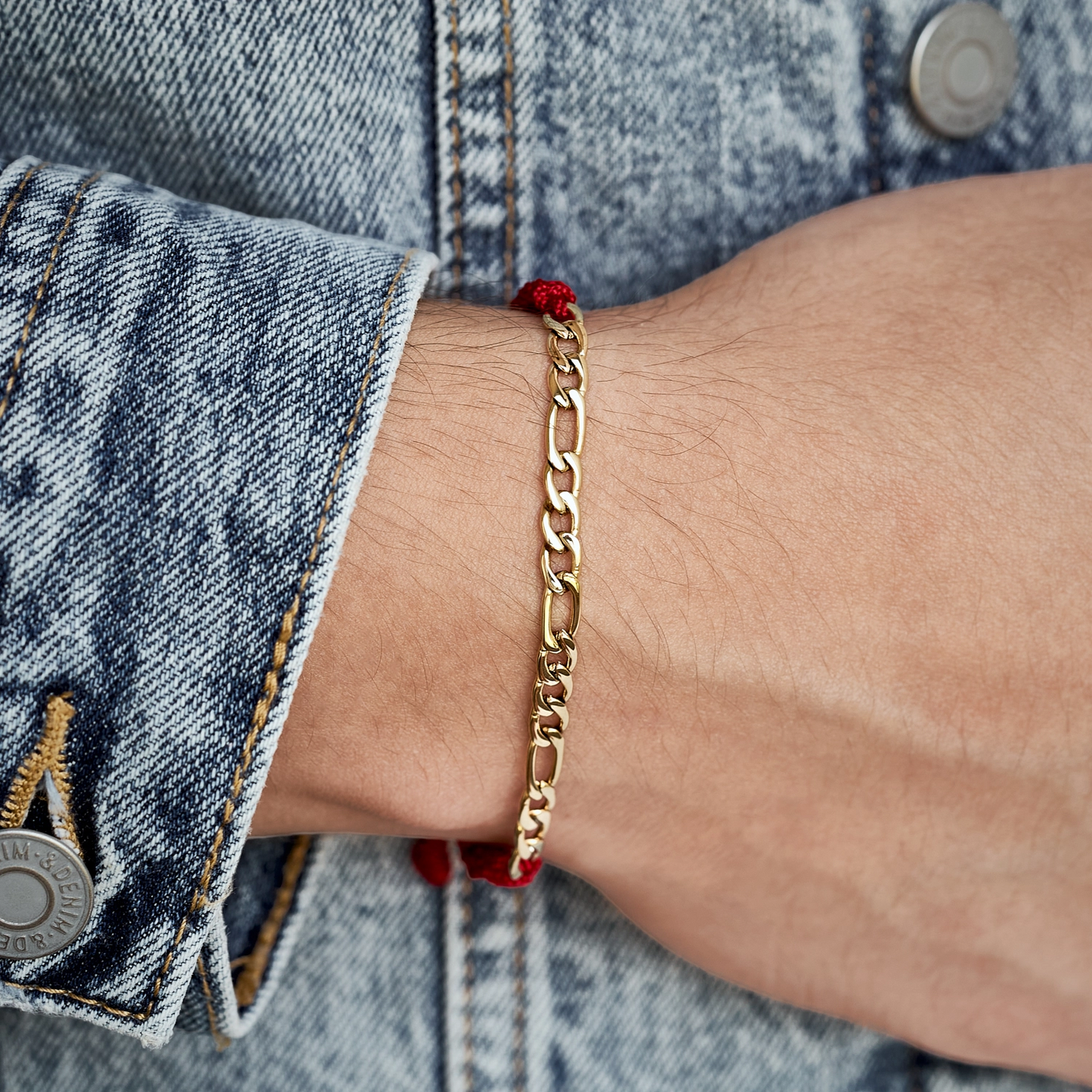 Pulsera Esclava Ajustable en Oro Laminado18k Unisex