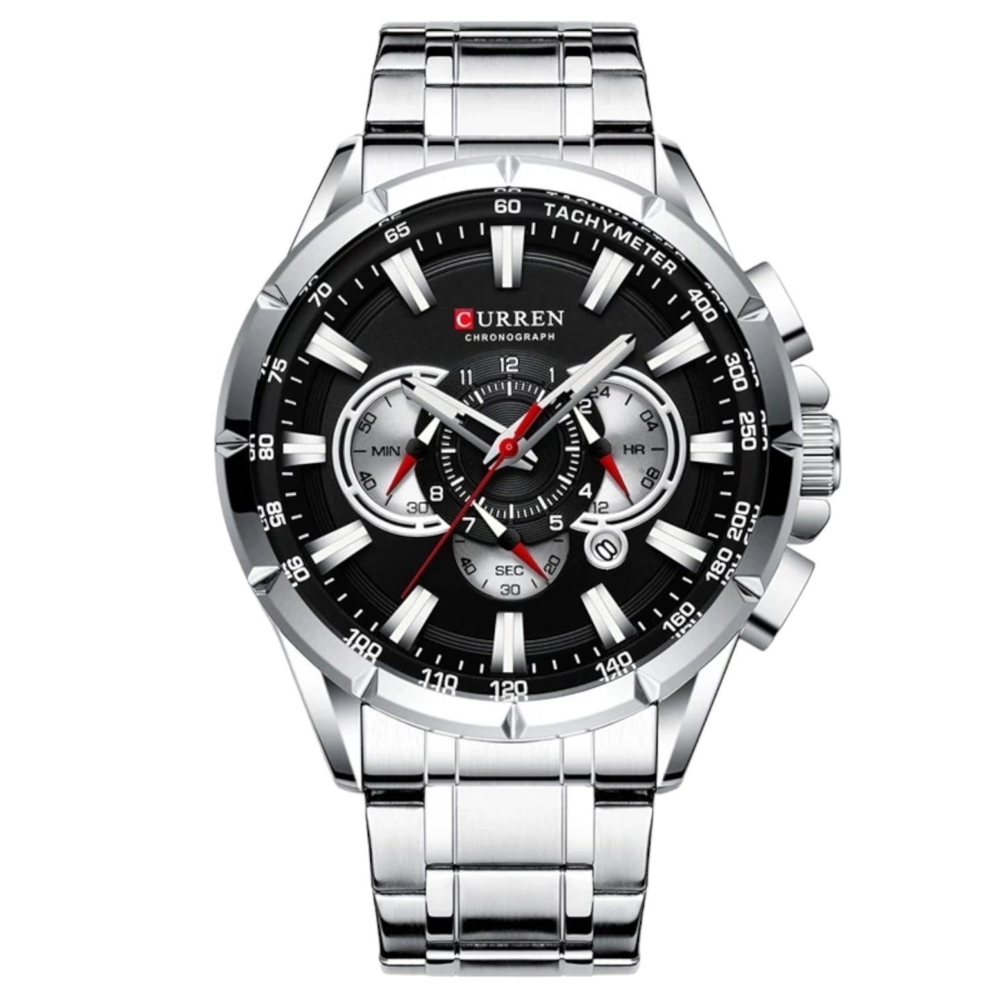 Reloj Curren 8363 Acerado Elegante Negro