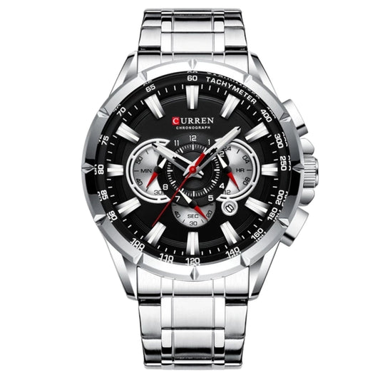 Reloj Curren 8363 Acerado  Elegante Negro