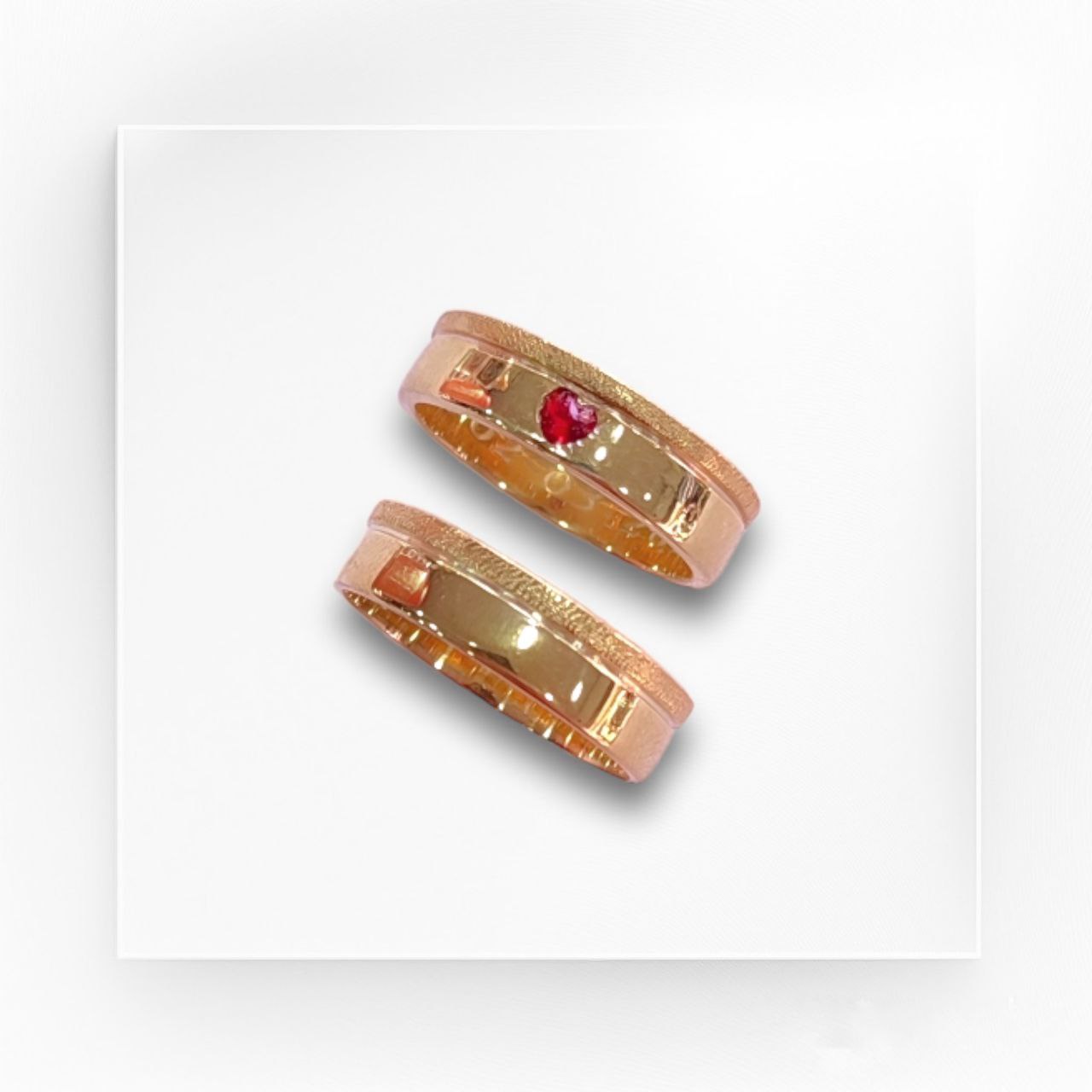 Anillos Argollas Matrimonio Roma Oro18K Brillo Encanto