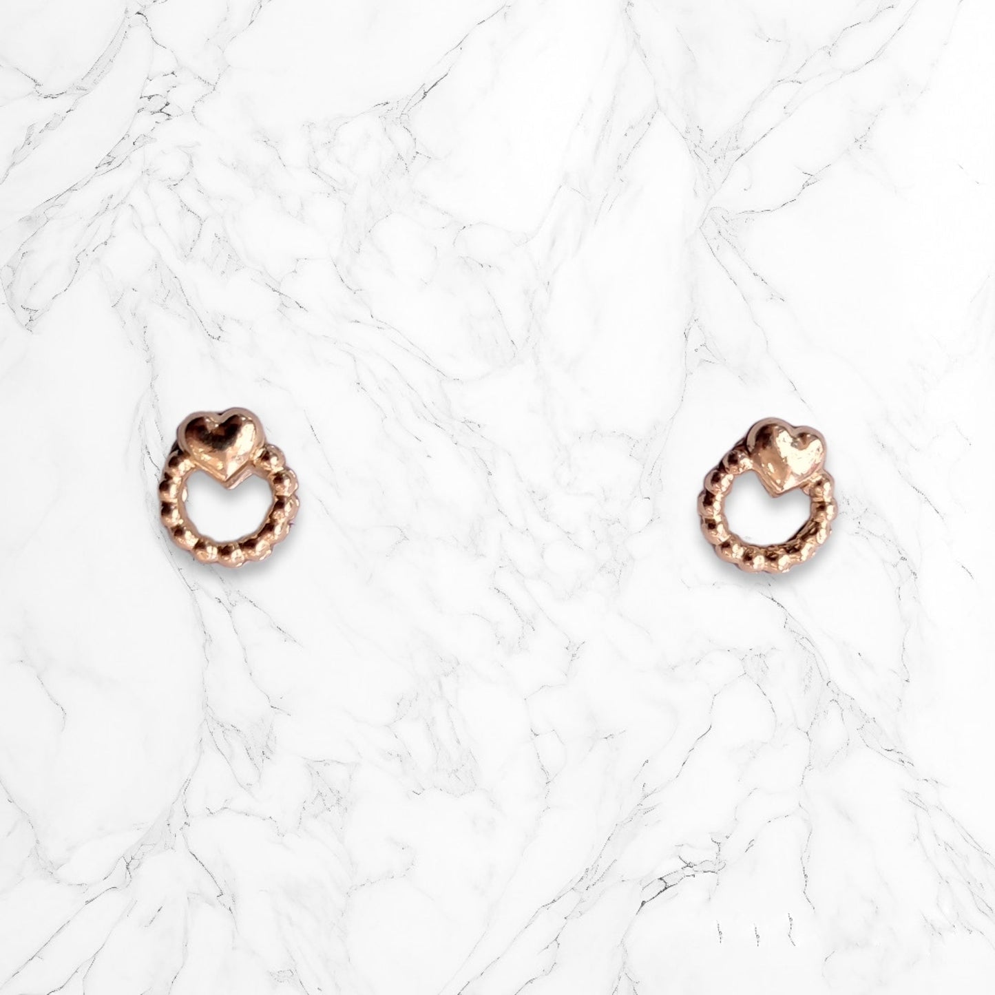 Aretes Anti alérgicos Topitos Seguridad Mujer Oro Laminado 18k Brillo Encanto