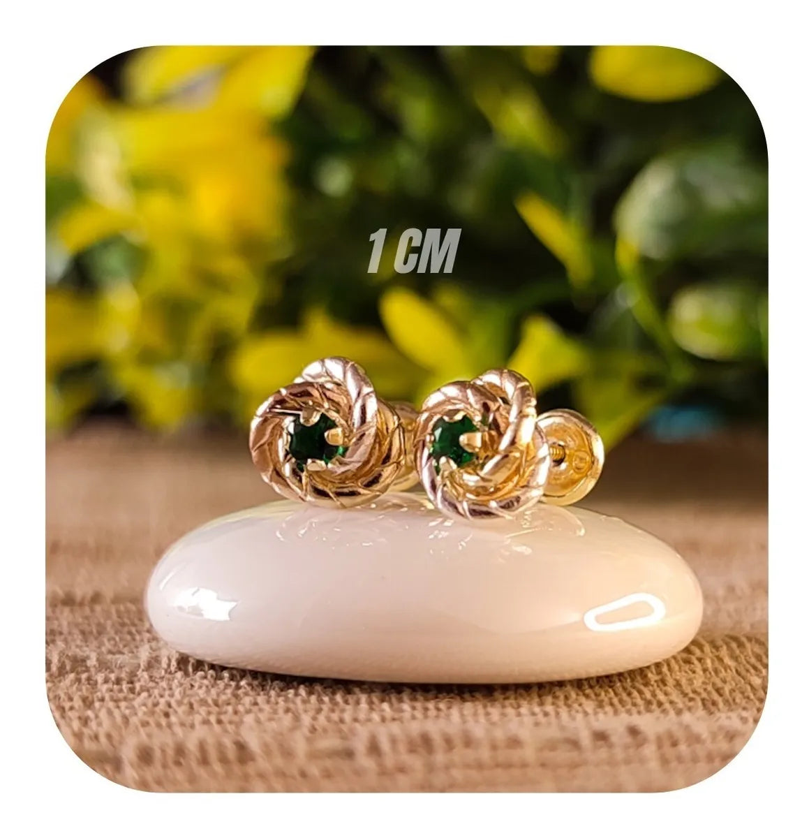 Aretes Topos Dama Mujer 3 Oros Laminado 18k Anti alergénicos Brillo Encanto