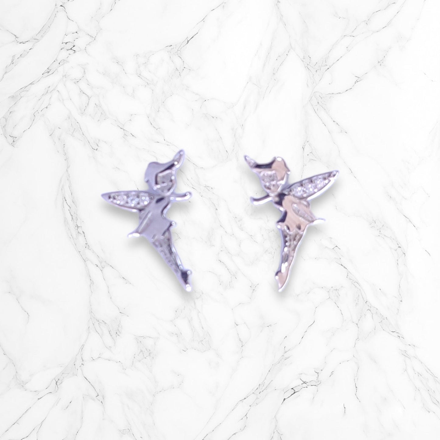 Aretes / Topos / Mujer Plata 925 Italiana Hada Brillo Encanto