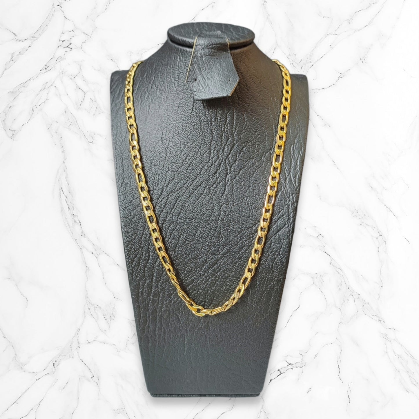 Cadena Collar Eslabones En Acero Larga 60 CM Hombre Brillo Encanto