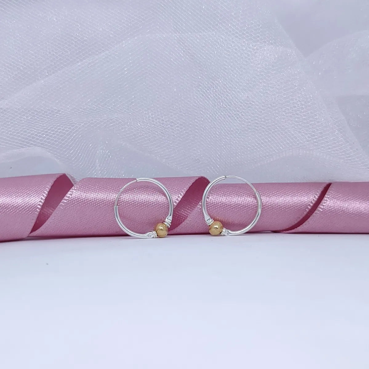 Candongas Aretes Pequeños Mujer Dama Plata 925 Y Baño Oro Brillo Encanto