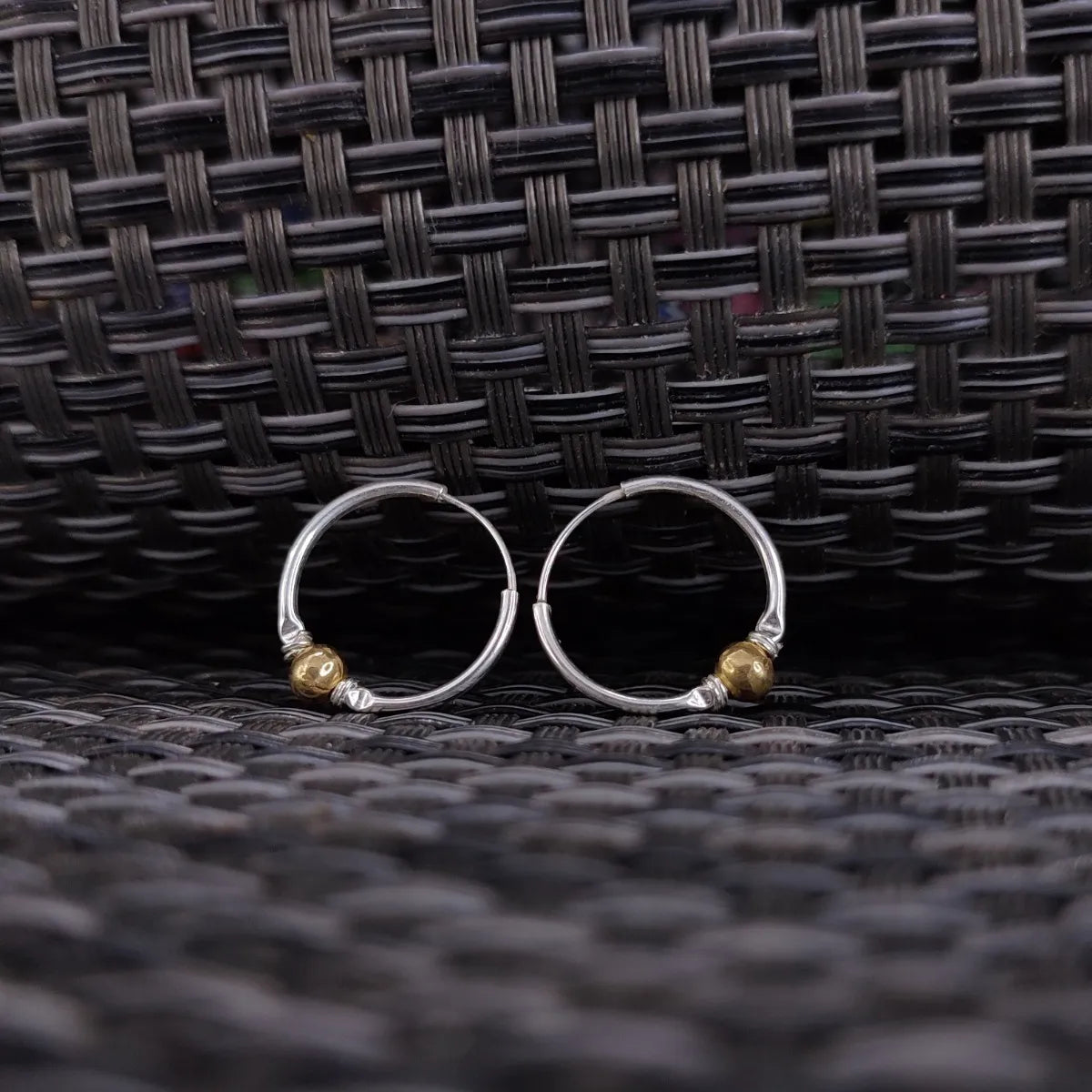 Candongas Aretes Pequeños Mujer Dama Plata 925 Y Baño Oro Brillo Encanto