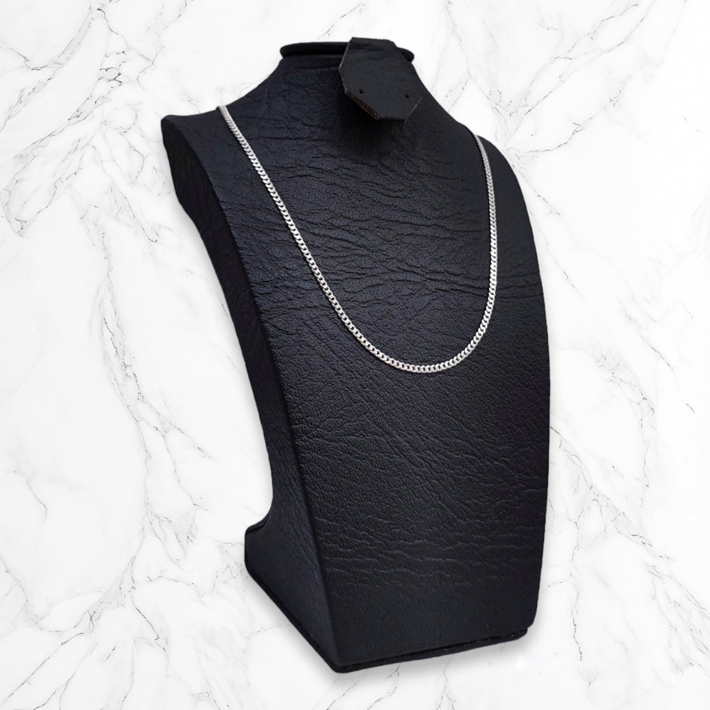 Collar Cadena Plata925 Mujer Cubana Brillo Encanto