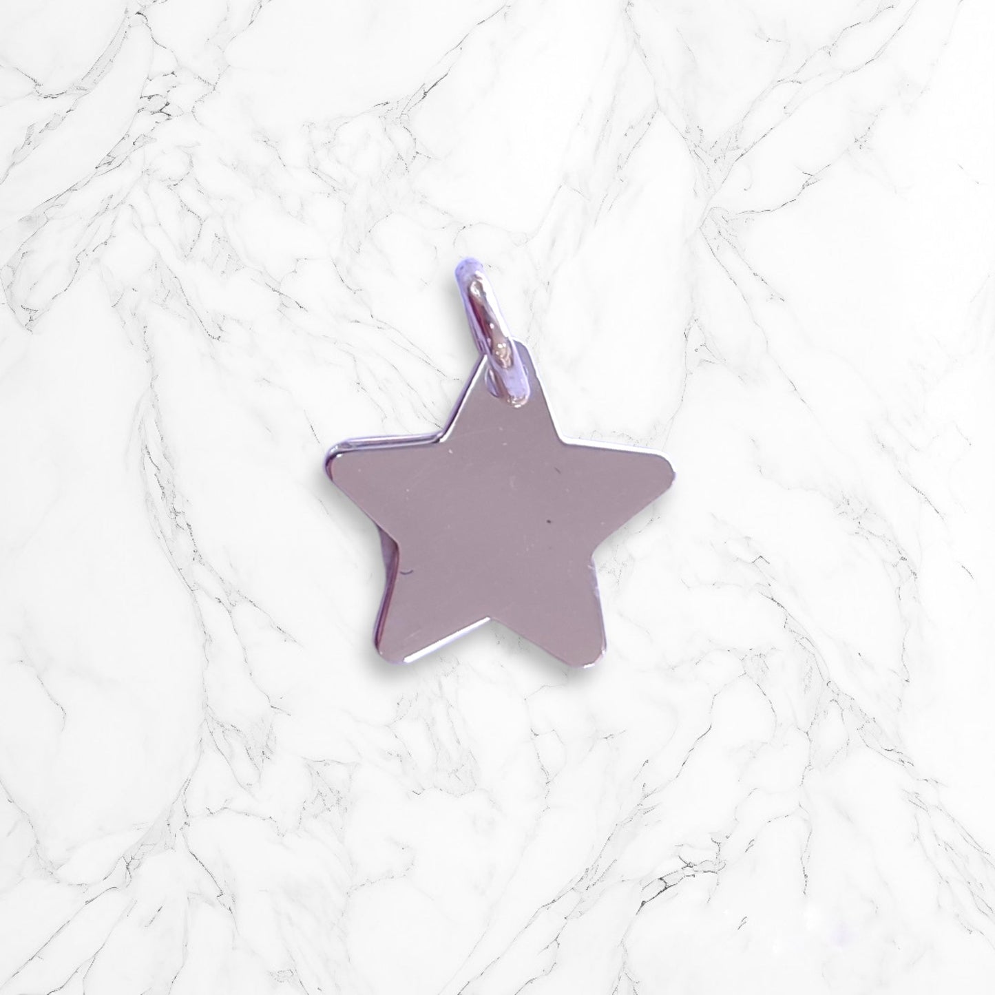 Dije Colgante Estrella Pequeña Delicada Mujer o Niña En Plata 925 Italiana Brillo Encanto