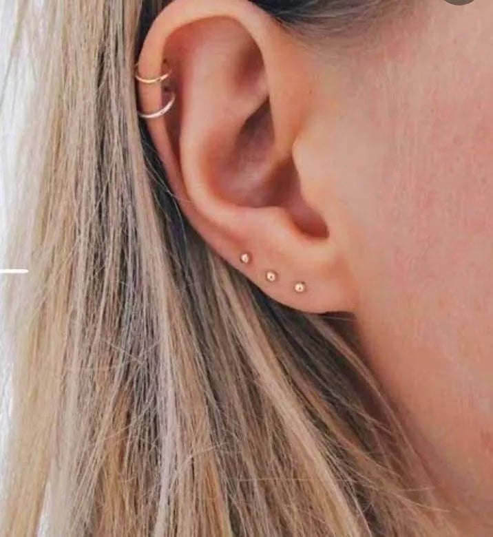 Piercing Pequeño En Oro laminado 18k Unisex Brillo Encanto