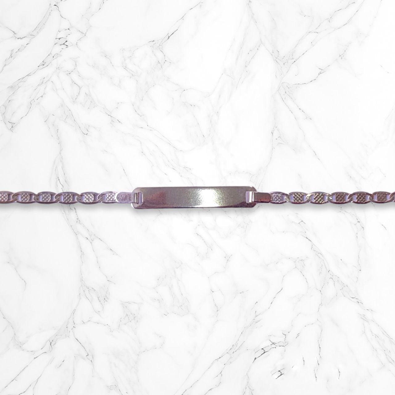 Pulsera Esclava Bebe Plata925 Italiana Unisex 14 CM x 2MM Personalizada Brillo Encanto