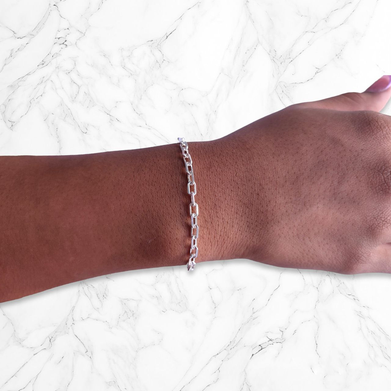 Pulsera Esclava Moda Plata925 Italiana Unisex 21 CM Brillo Encanto
