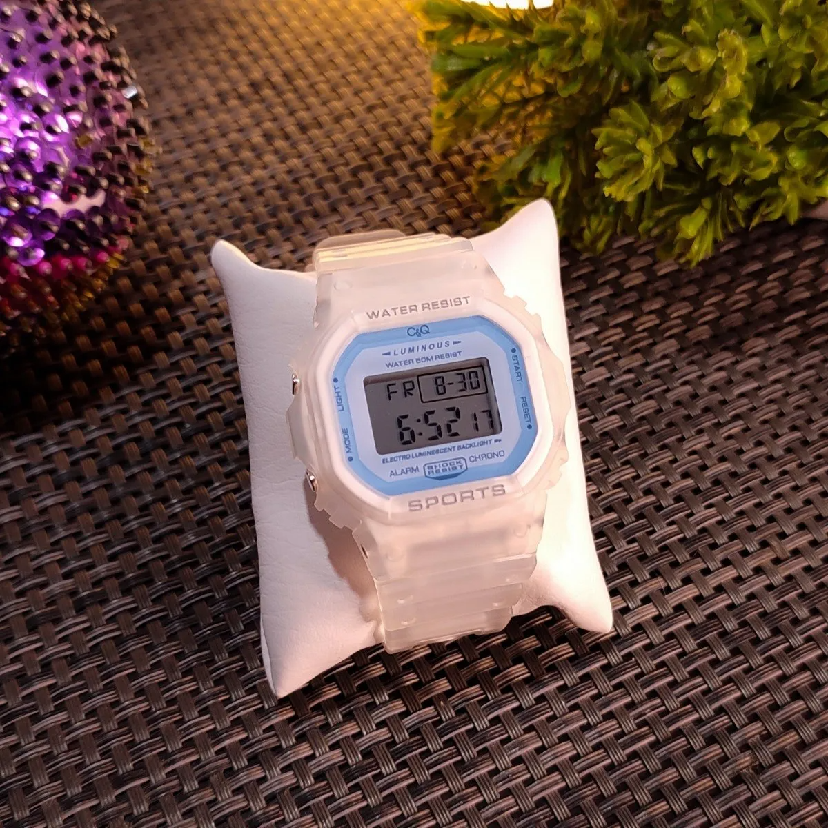 Reloj C&Q Deportivo Unisex Digital Original Transparente Brillo Encanto