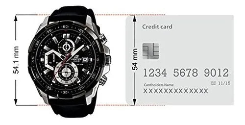 Reloj Casio Edifice Acero Y Cuero Sumergible Deportivo EFR-539L-1AVUDF Brillo Encanto