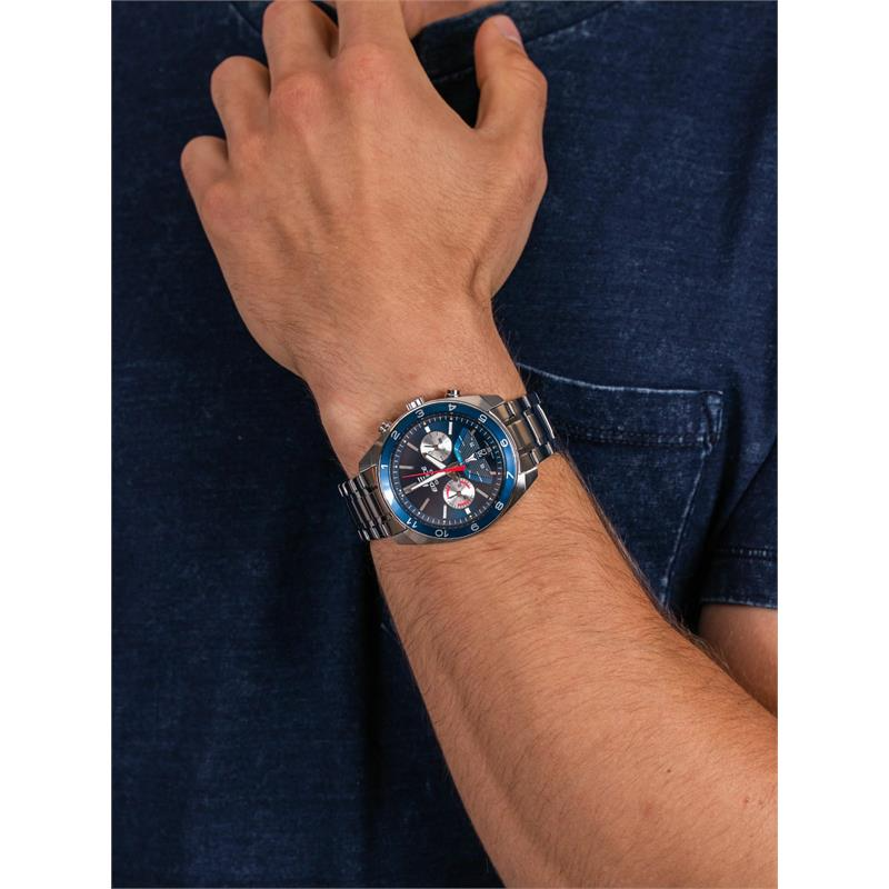 Reloj Casio Edifice Azul Cronógrafo Original Elegante Efv-550d-2avudf: Diseño innovador y funcionalidad excepcional Brillo Encanto