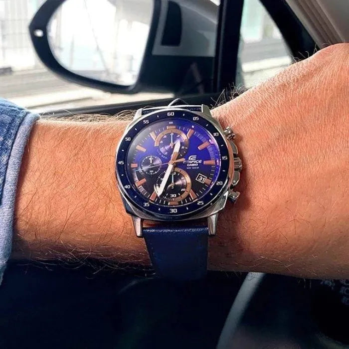 Reloj Casio Edifice Hombre Deportivo Original Sumergible EFV-600L-2AVUDF Brillo Encanto