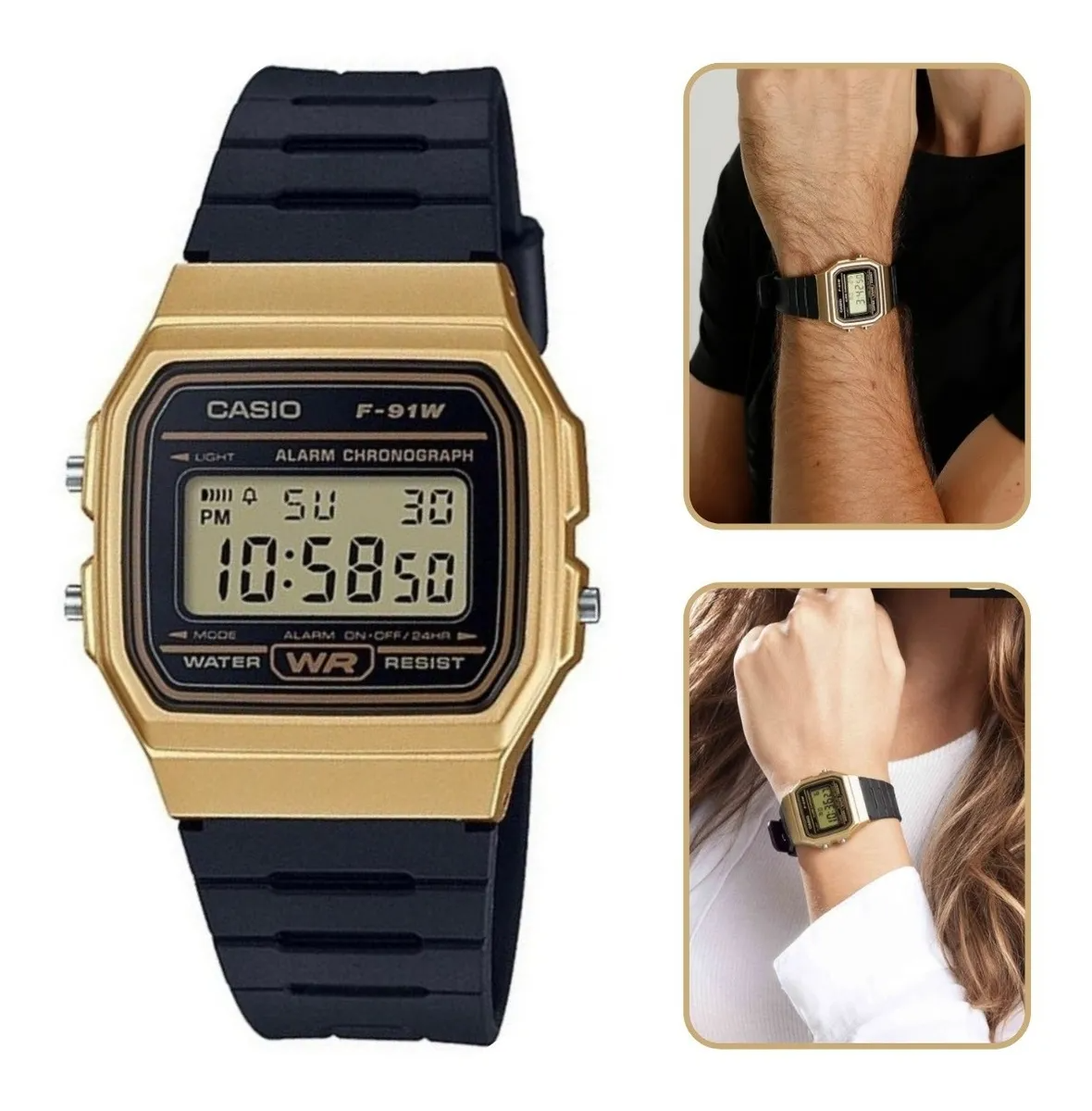 Reloj Casio F 91wm Unisex Original 100% Estilo Retro Vintage Brillo Encanto