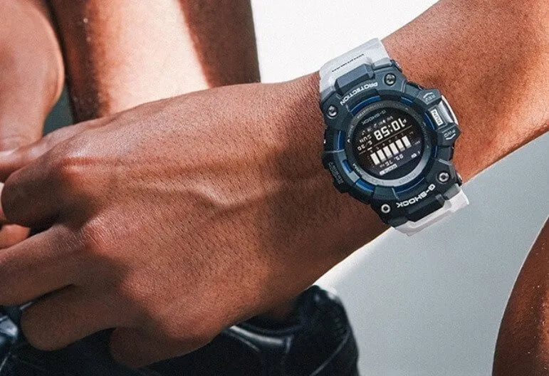 Reloj Casio G Shock Hombre Deportivo Fitness Y Sumergible GBD-100-1A7DR Brillo Encanto