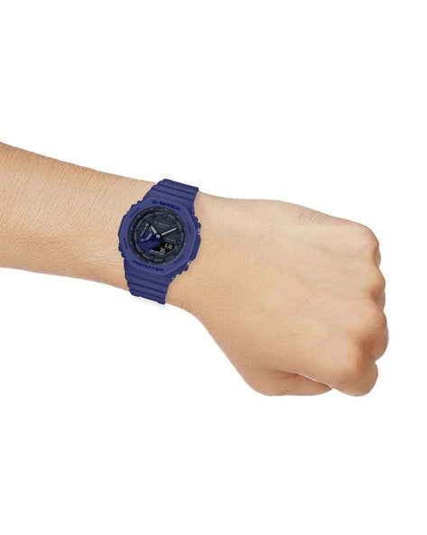 Reloj Casio G-shock GA-2100-2ADR Unisex Azul Original Deportivo Sumergible Brillo Encanto