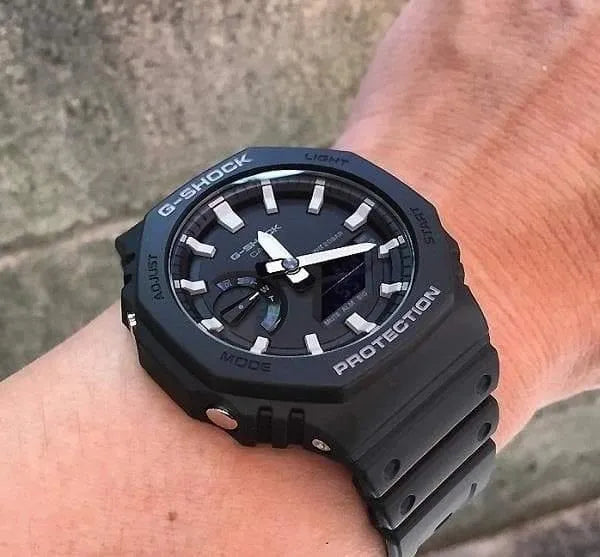 Reloj Casio G-shock Hombre Sumergible Deportivo Negro GA-2100-1ADR Brillo Encanto