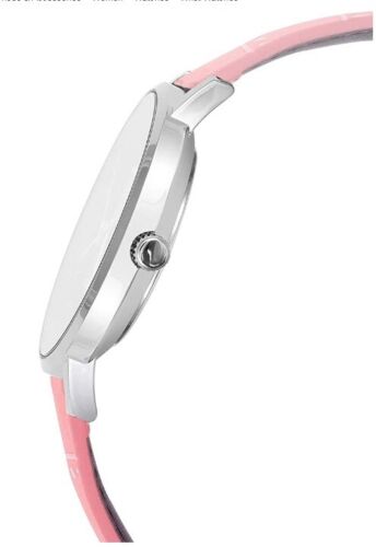 Reloj Casio LTP-VT01L-4BUDF Original Mujer Pulso Cuero Rosa Brillo Encanto
