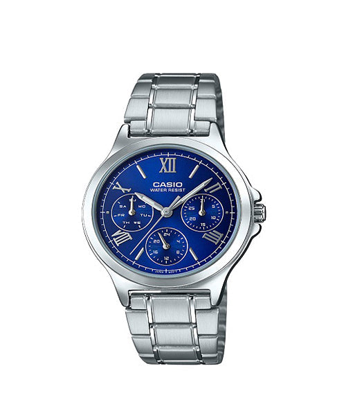 Reloj Casio Mujer Colección Lujo Acero Elegante LTP-V300D-2A2UDF Brillo Encanto