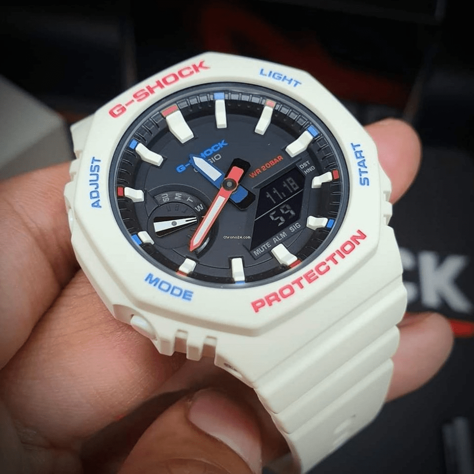 Reloj G Shock Casio Mujer GMA-S2100WT-7A1DR Deportivo Sumergible Brillo Encanto