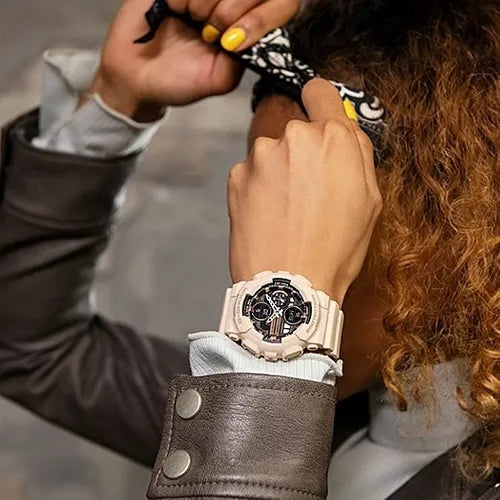 Reloj G Shock Casio Original Mujer Deportivo Sumergible Rosa GMA-S140M-4ADR Brillo Encanto
