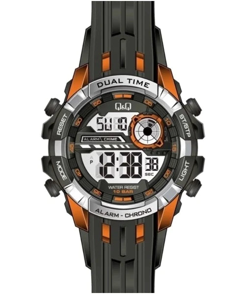 Reloj Q&Q Digital Original M164J802Y Sumergible Brillo Encanto