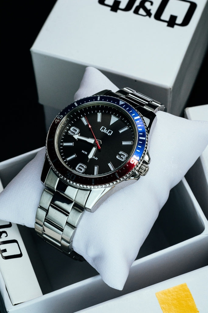 Reloj Q&Q Hombre Colección Lujo Acero Elegante Regalo Ideal Brillo Encanto