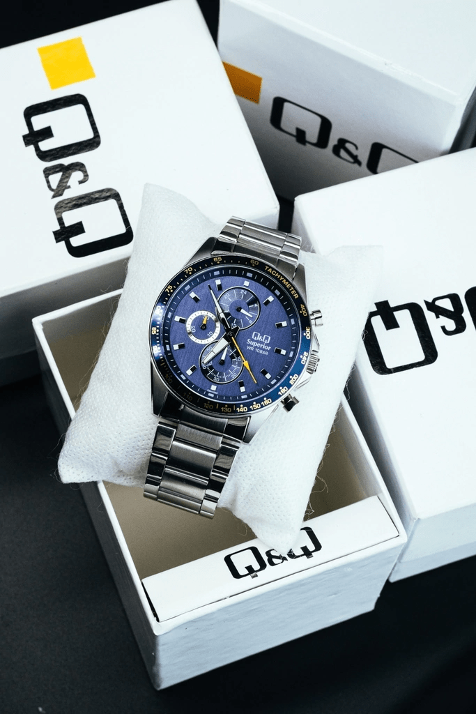 Reloj Q&Q Superior S394J232Y Acerado Hombre Brillo Encanto