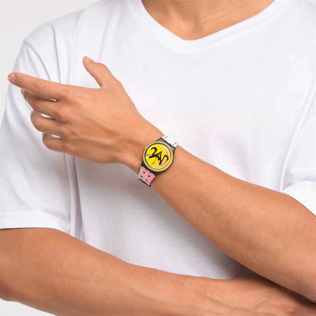Reloj Swatch GZ358 Majin Buu Dragon Ball Z Edición Limitada Unisex Brillo Encanto