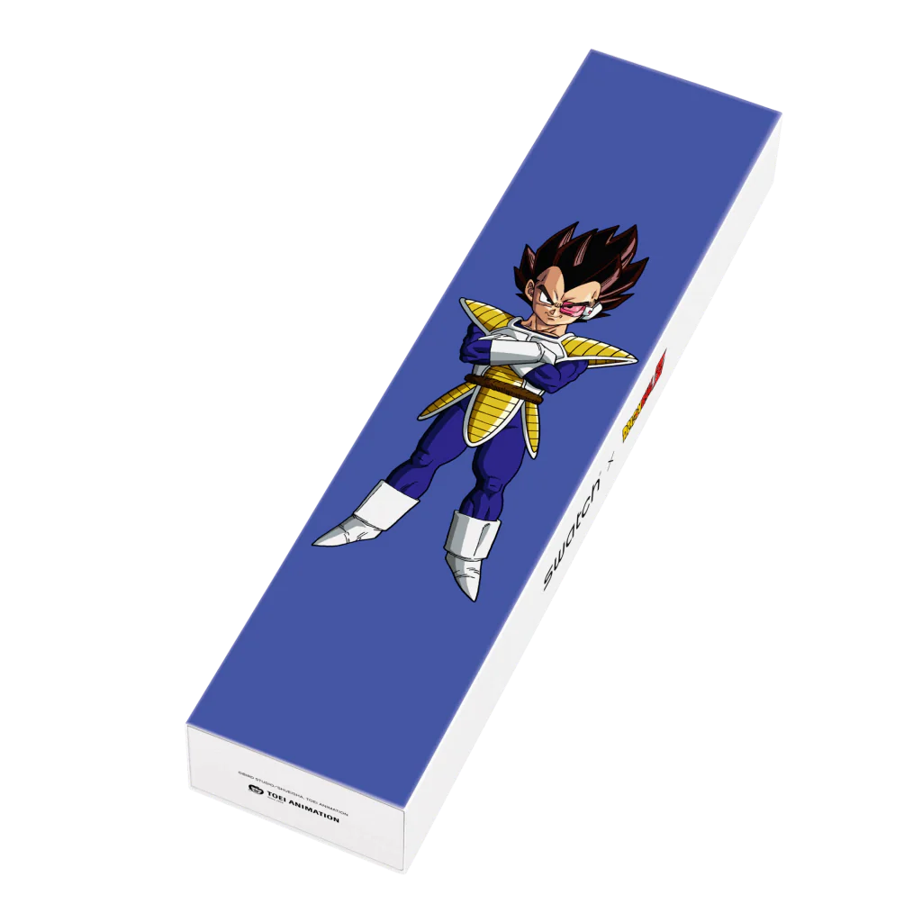 Reloj Swatch SUOZ348 VEGETA Dragon Ball Edición Especial Unisex Brillo Encanto