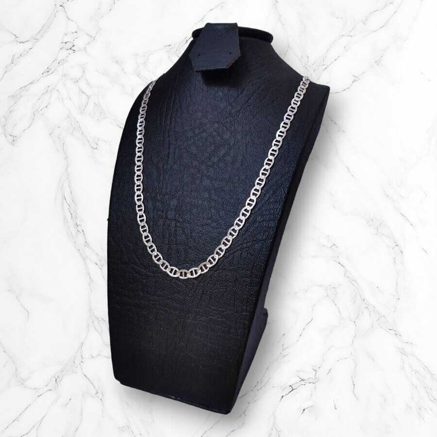 collar escalera martillada plata925