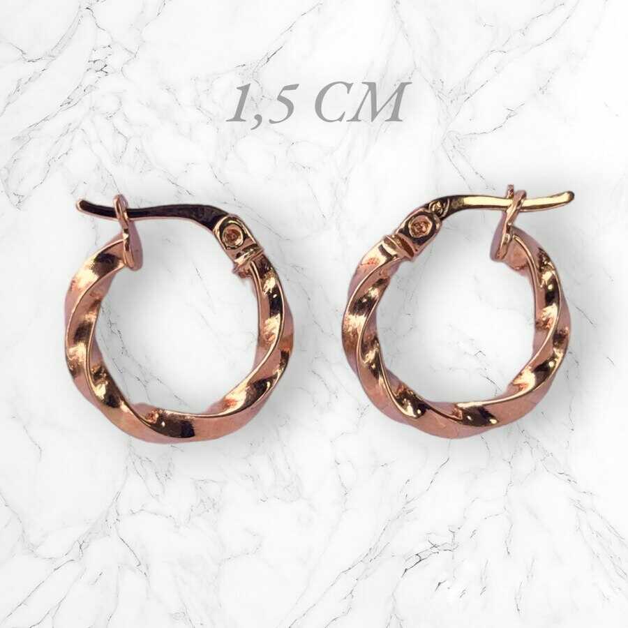 candongas oro 18k de moda Brillo Encanto
