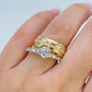 Set Anillos Matrimonio Armonía en Oro 18K
