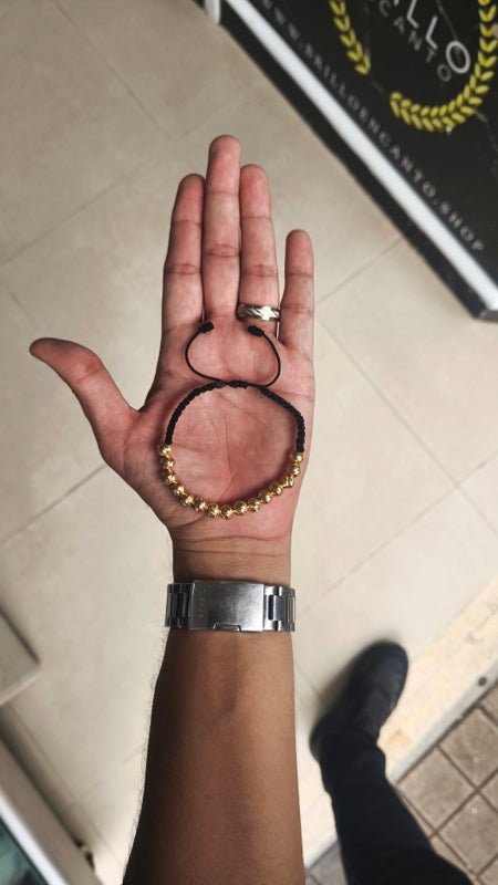 Pulsera Balines#7 Oro 18 kilates Hombre