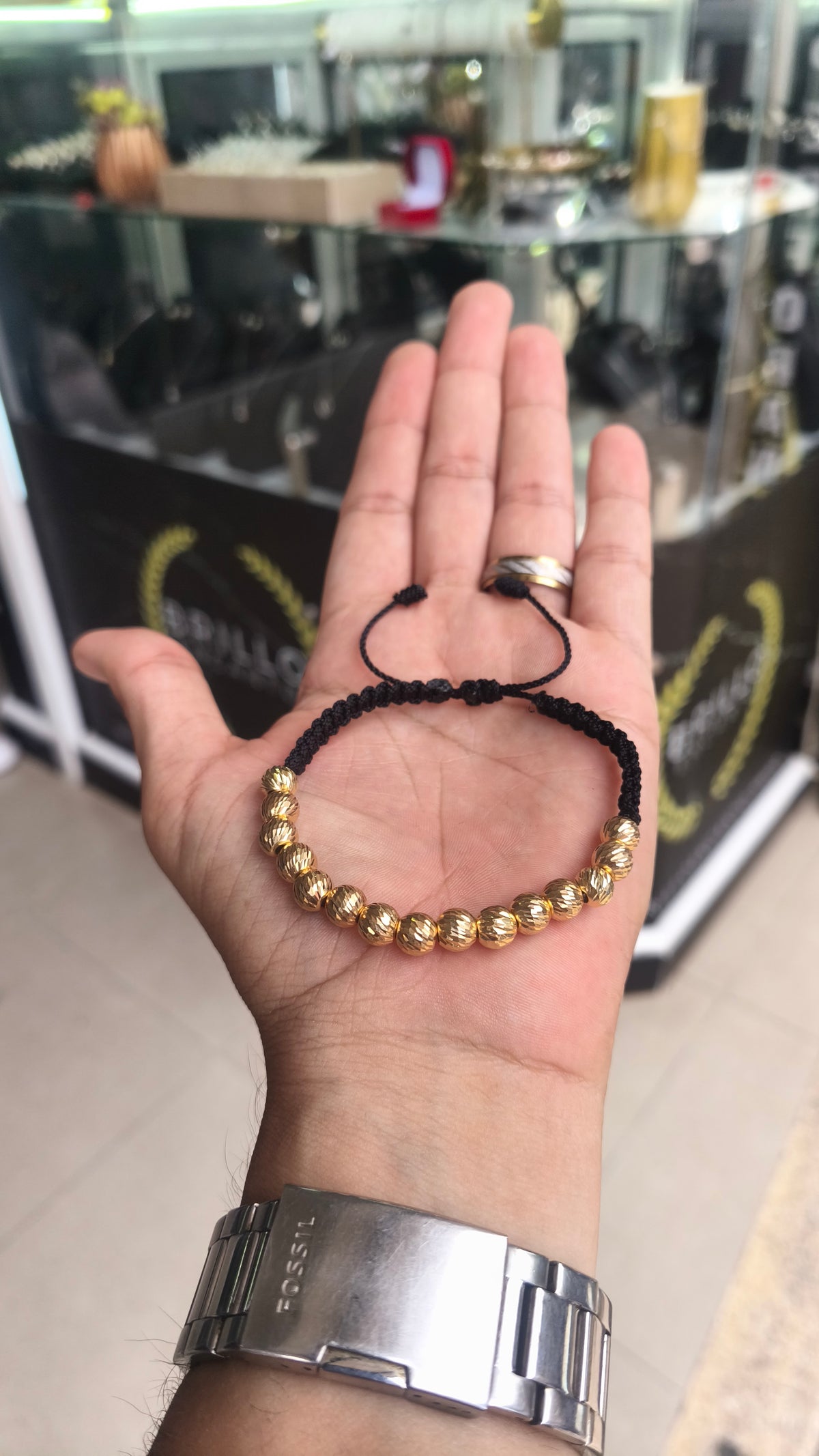 Pulsera Balines#7 Oro 18 kilates Hombre