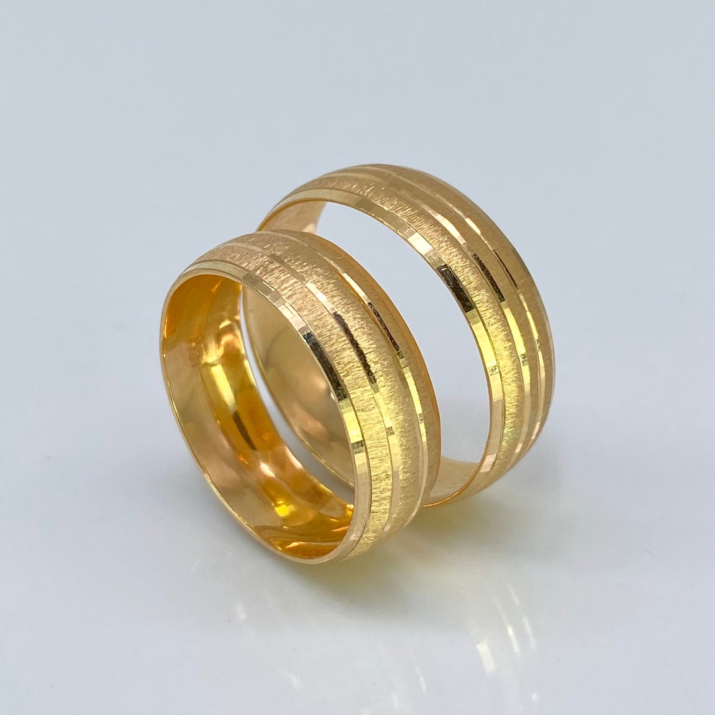 Argollas Anillos Matrimonio Aura en Oro 18K