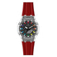 Reloj Unisex Kosmo Rojo K4010 Doble hora Sumergible 50M