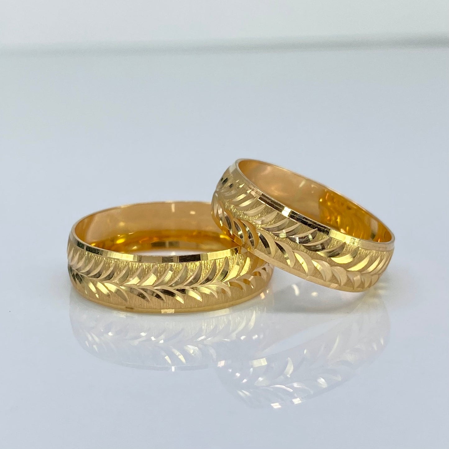Argollas Anillos Matrimonio Paz en Oro 18K