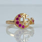 Anillo 15 Años Luna y Estrella Oro 18K