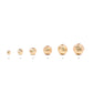 Pulsera Balines Grandes #8 ORO 18K Diamantados